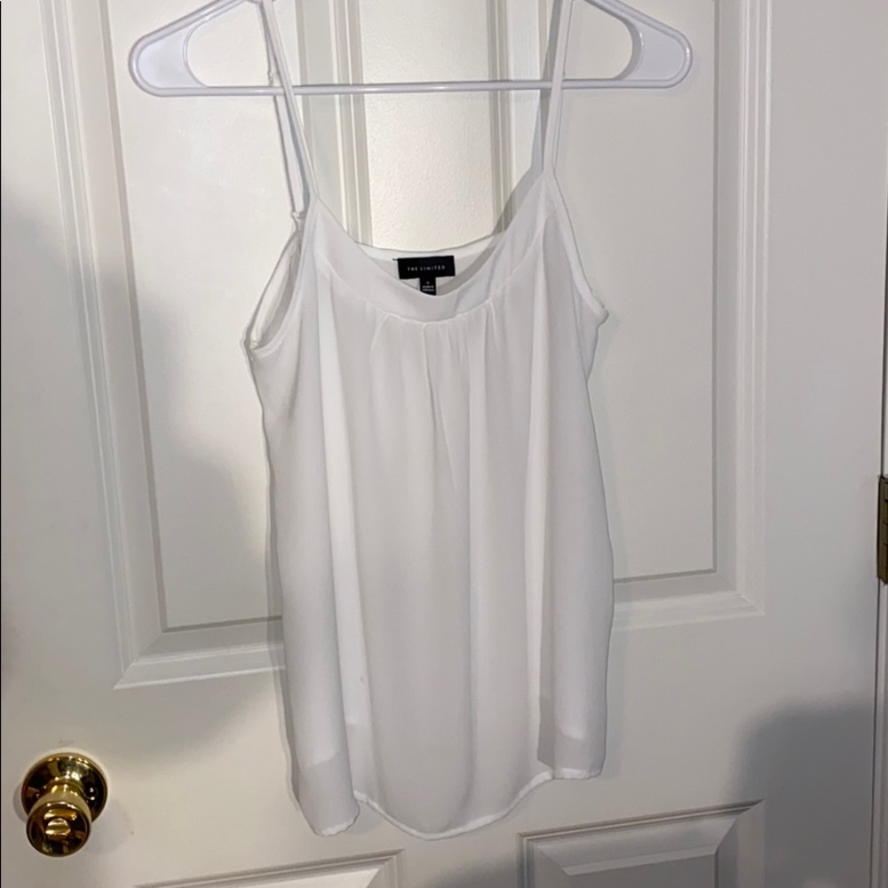 white flowy tank